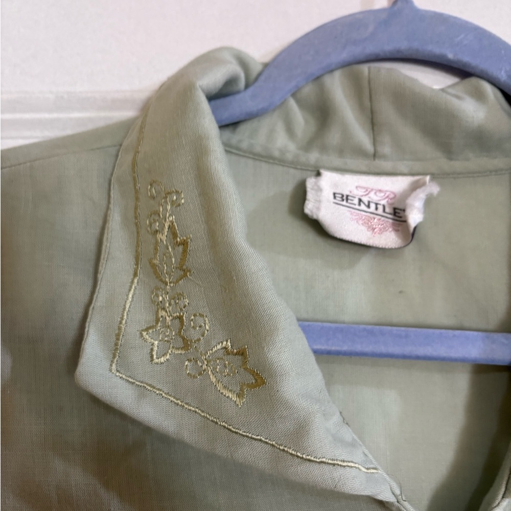 Bentley Green Embroidered Blouse